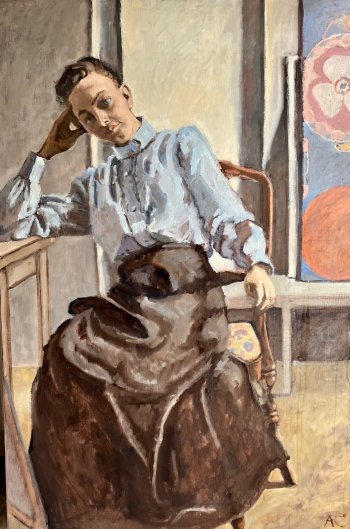 Hilma af Klint in haar atelier (1900)