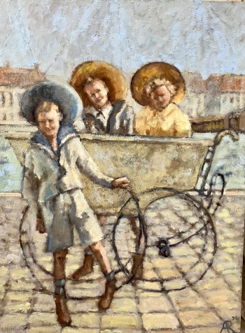 3 kinderen aan de haven (1900)